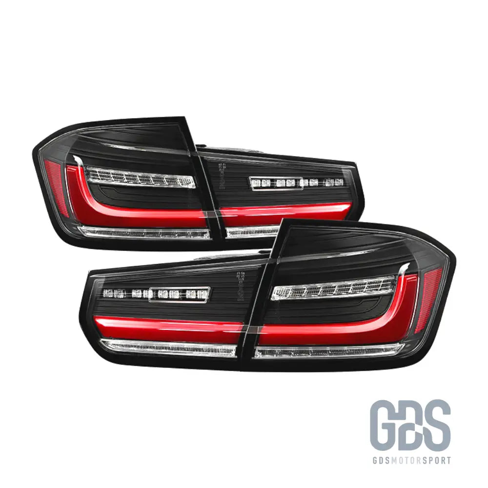 Feux arrière look g20 full led fond noir pour bmw série 3 f30 - arriere