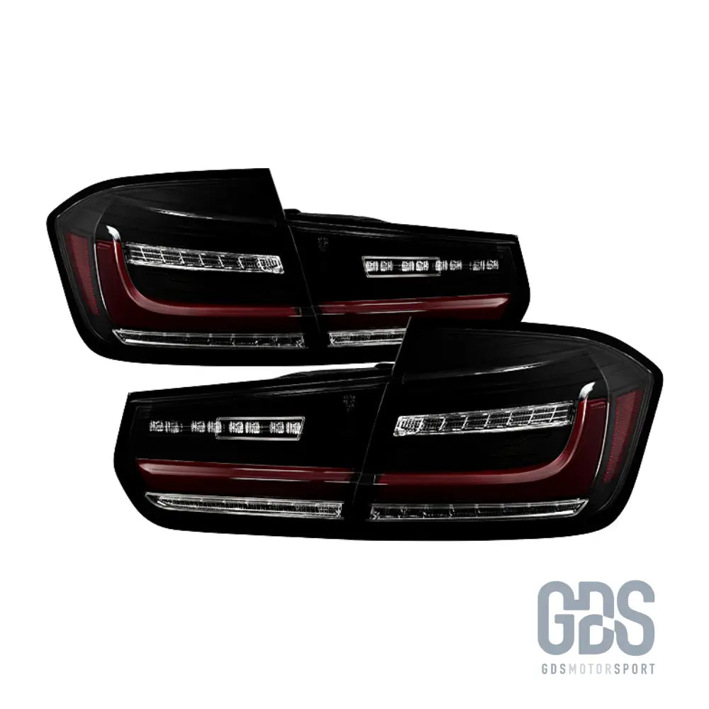 Feux arrière look g20 full led fumé noir pour bmw série 3 f30 - arriere