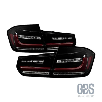Feux arrière look g20 full led fumé noir pour bmw série 3 f30 - arriere