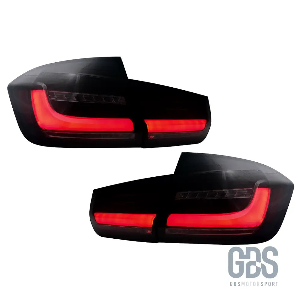 Feux arrière look g20 full led fumé noir pour bmw série 3 f30 - arriere