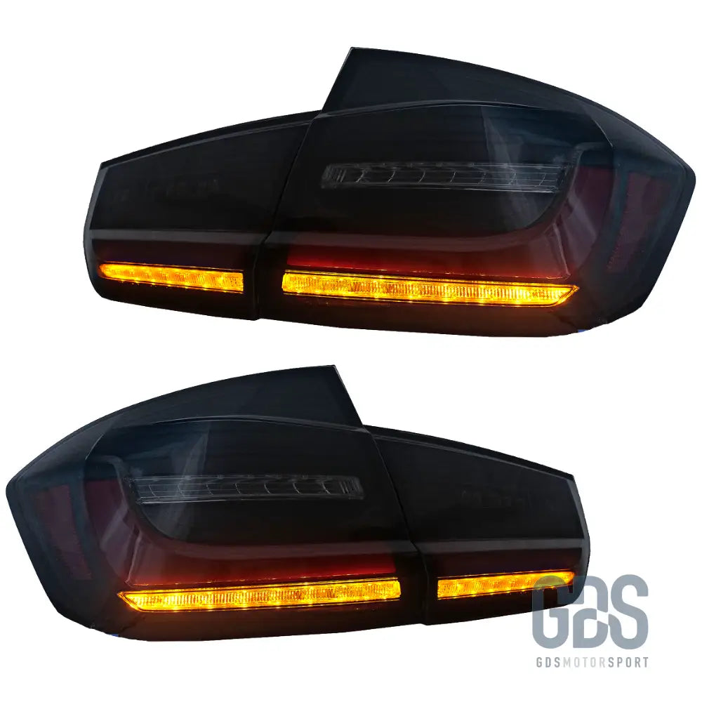 Feux arrière look g20 full led fumé noir pour bmw série 3 f30 - arriere