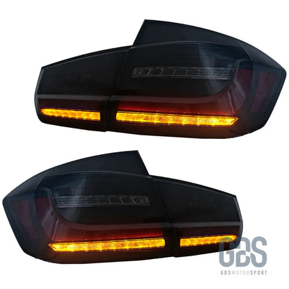 Feux arrière look g20 full led fumé noir pour bmw série 3 f30 - arriere
