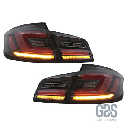 Feux arrière look g30 full led fond noir pour bmw série 5 f10 berline - arriere