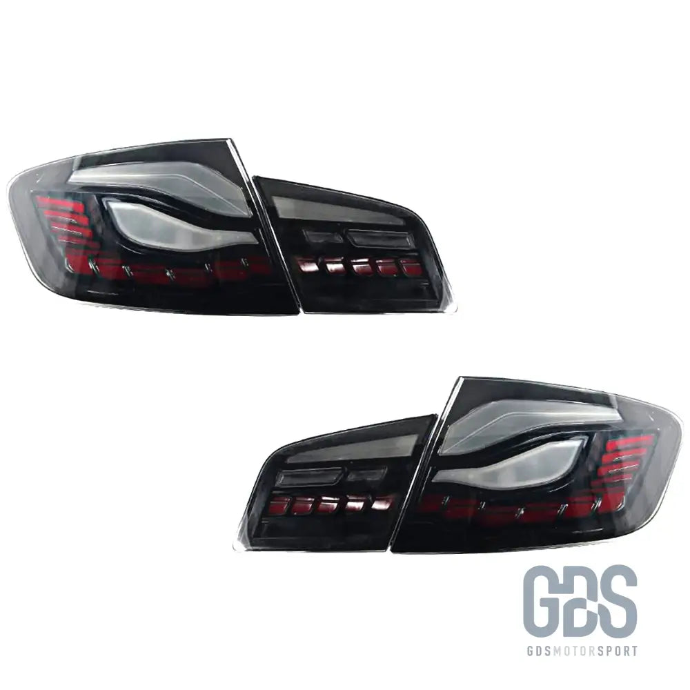 Feux arrière oled 3d dynamique light bar fond noir pour bmw série 5 f10 berline - arriere