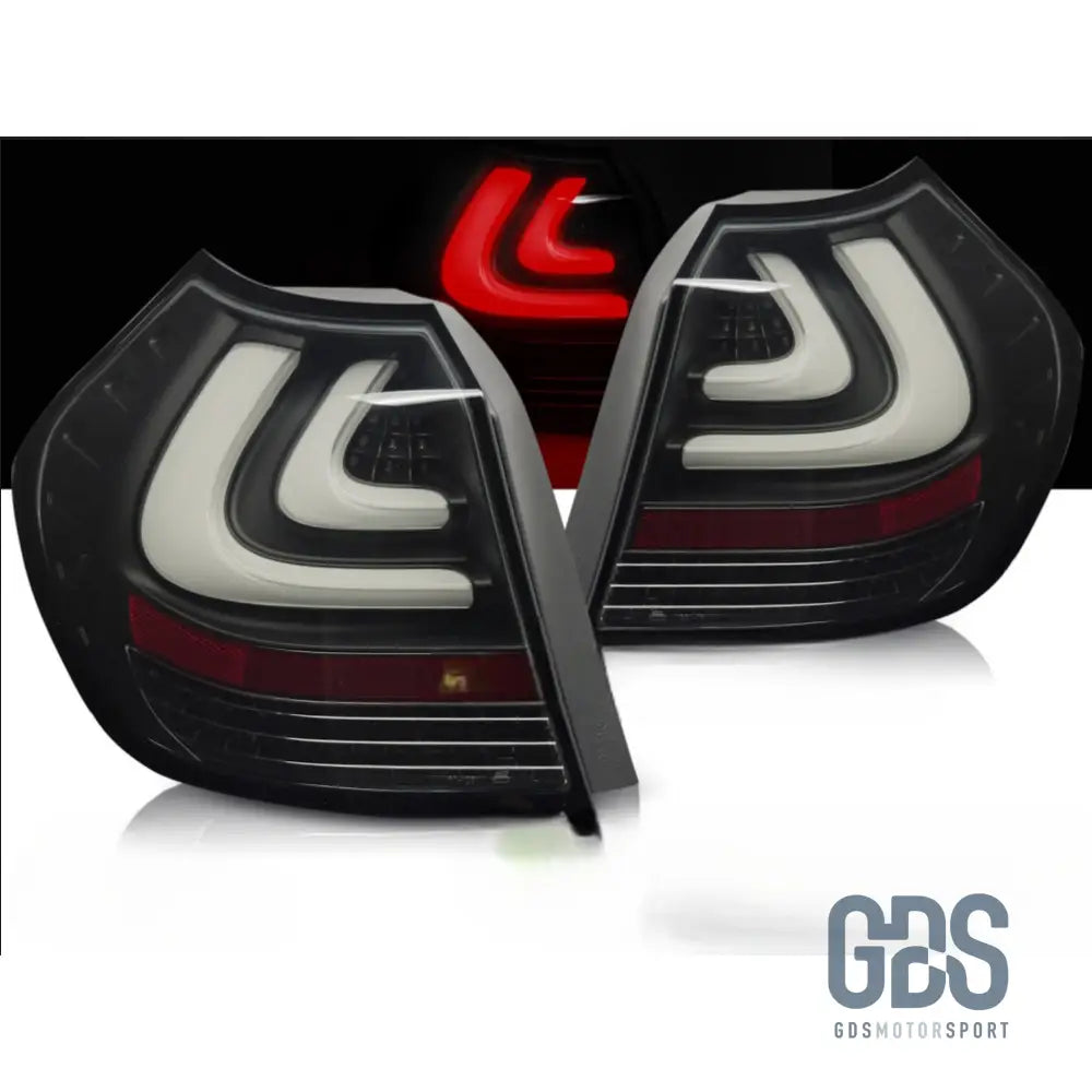 Feux arrières BMW E87/E81 FULL LED Phase 1 Fond noir - PHARES FEUX - GDS Motorsport