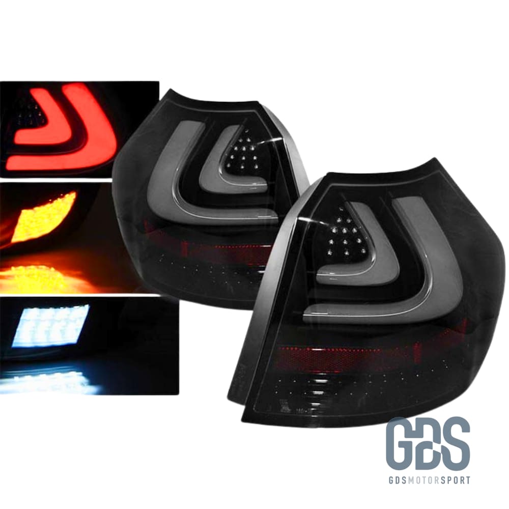 Feux arrières BMW E87/E81 FULL LED Phase 1 Fond noir - PHARES FEUX - GDS Motorsport