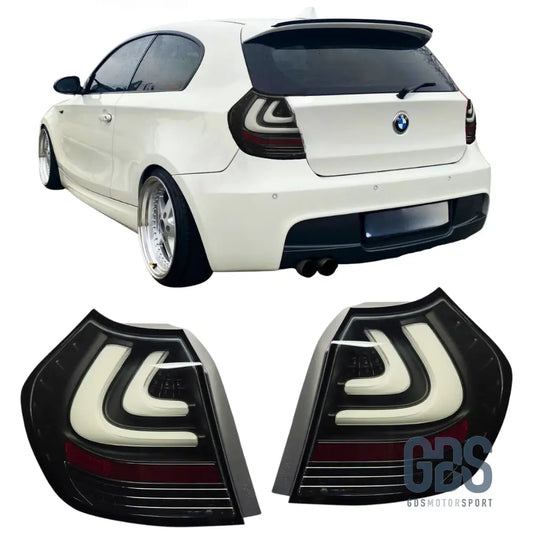 Feux arrières BMW E87/E81 FULL LED Phase 1 Fond noir - PHARES FEUX - GDS Motorsport
