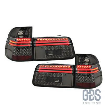 Feux arrières full led fumé noir pour bmw e39 touring phase 1 — 1997-2000 - arriere