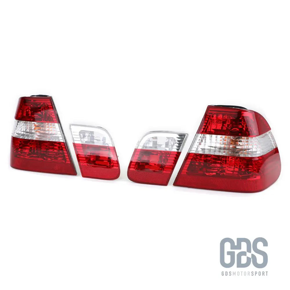 Feux arrières look phase 2 pour bmw série 3 e46 berline 1 de 1998/2001 - arriere