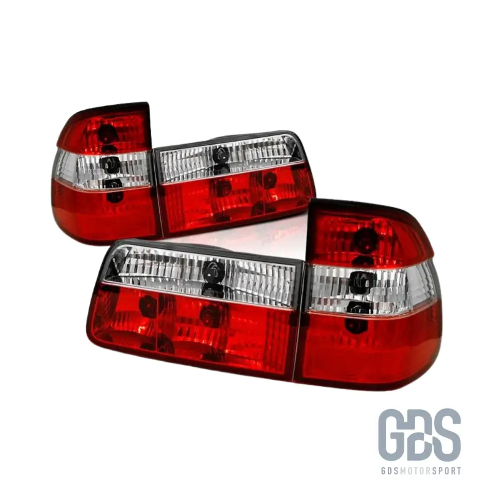 Feux arrières look phase 2 cristal pour bmw e39 touring 1 — 1997-2000 - arriere