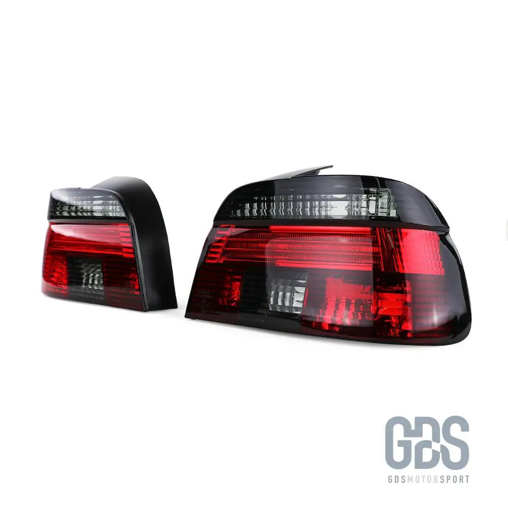 Feux arrières look phase 2 cristal fume noir pour bmw e39 berline 1995-2000 - arriere