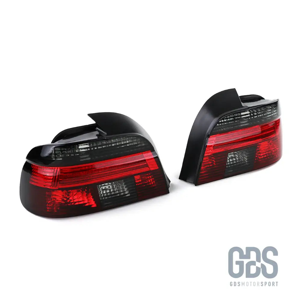 Feux arrières look phase 2 cristal fume noir pour bmw e39 berline 1995-2000 - arriere