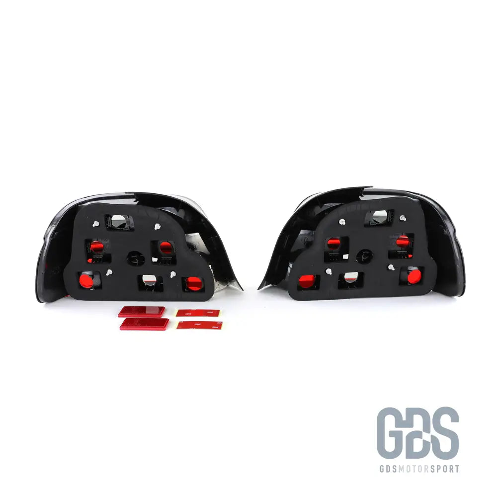 Feux arrières look phase 2 cristal fume noir pour bmw e39 berline 1995-2000 - arriere