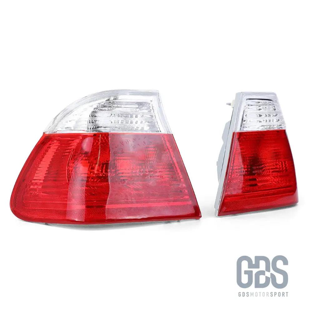 Feux arrières rouge blanc pour bmw série 3 e46 berline phase 1 1998 à 2001 - arriere