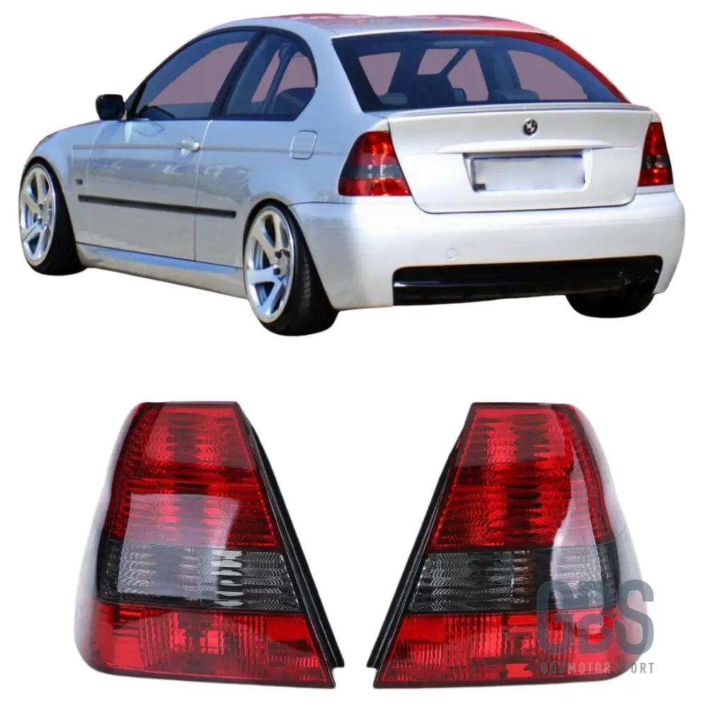 Feux arrières rouge blanc fumé noir pour bmw série 3 e46 compact 2001 à 2005 - arriere