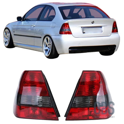 Feux arrières rouge blanc fumé noir pour bmw série 3 e46 compact 2001 à 2005 - arriere