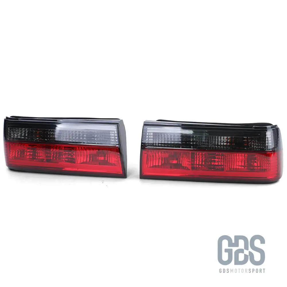Feux arrières rouge fumé noir pour bmw e30 phase 2 (1987-1994) - arriere