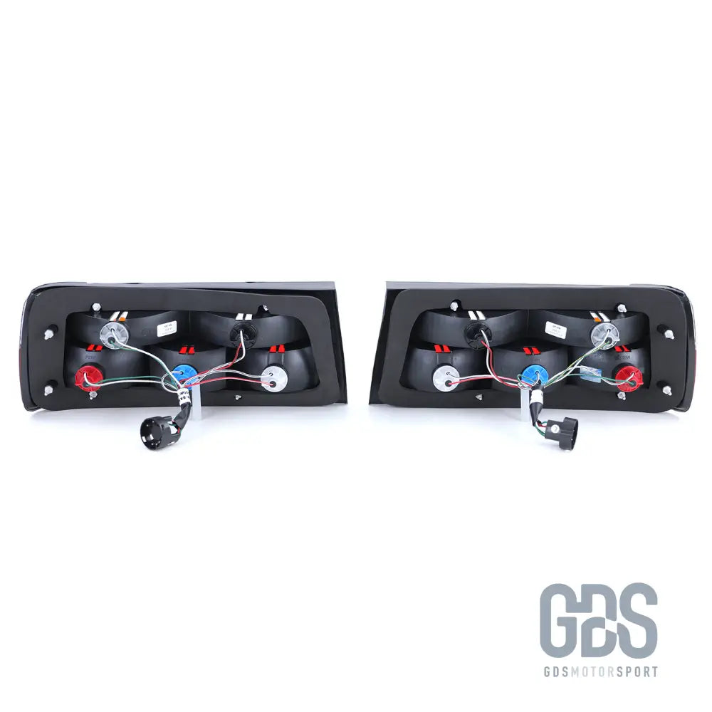 Feux arrières rouge fumé noir pour bmw e30 phase 2 (1987-1994) - arriere