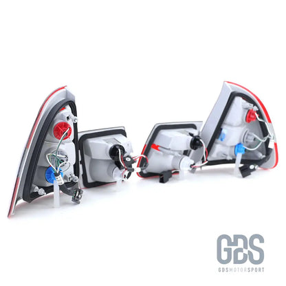 Feux arrières type phase 2 rouge cristal fumé noir bmw série 3 e46 touring 1998/2005 - arriere
