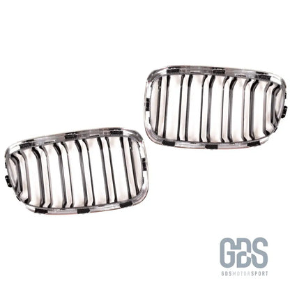 Grilles de calandre double lame chrome et noir bmw série 1 f20 f21 phase pre-lci - calandres