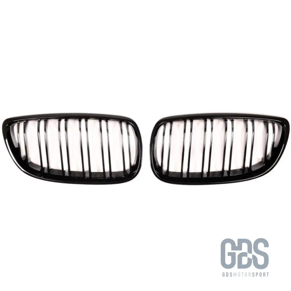 Grilles de calandre double lame look m4 bmw série 3 e92 e93 phase 1 noir brillant - calandres
