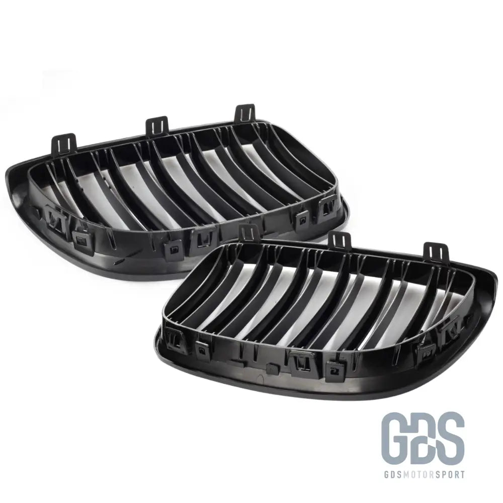Grilles de calandre double lame look m4 bmw série 3 e92 e93 phase 1 noir brillant - calandres