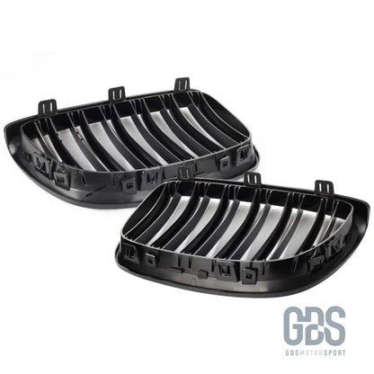 Grilles de calandre double lame look m4 bmw série 3 e92 e93 phase 1 noir brillant - calandres