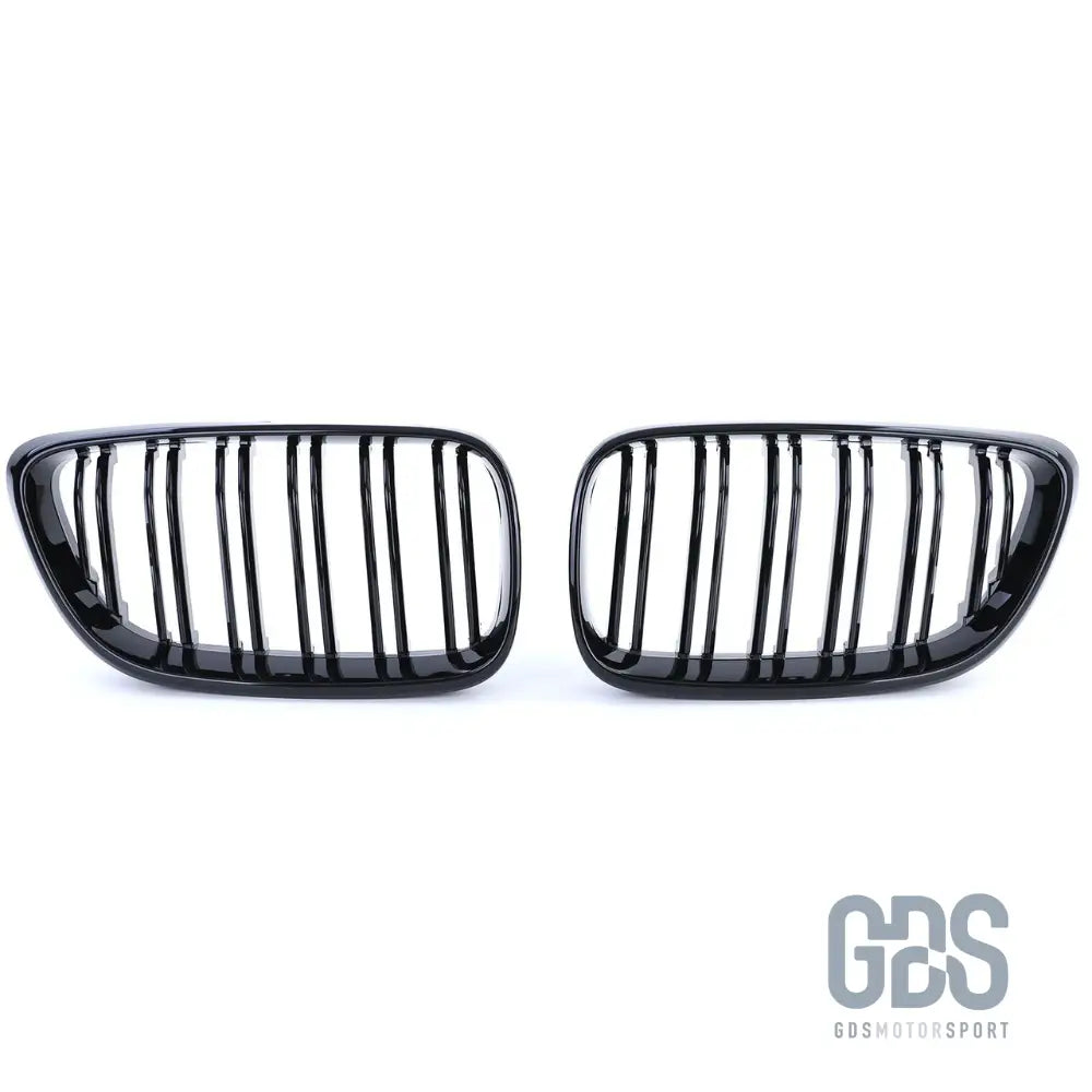 Grilles de calandre double lame noir brillant pour bmw série 2 f22 f23 - calandres