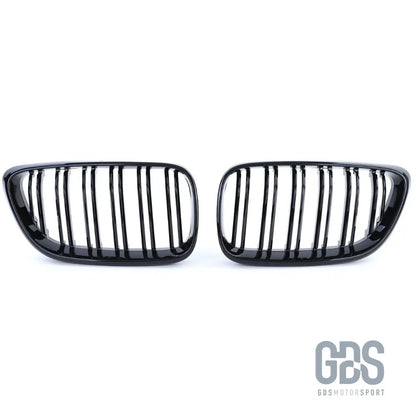 Grilles de calandre double lame noir brillant pour bmw série 2 f22 f23 - calandres