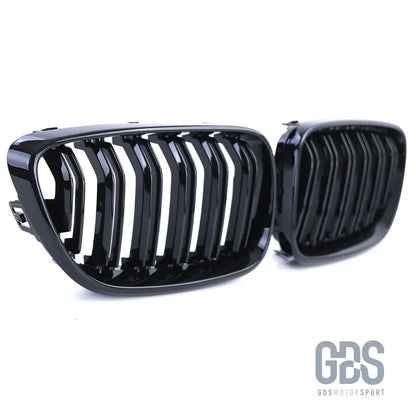 Grilles de calandre double lame noir brillant pour bmw série 2 f22 f23 - calandres