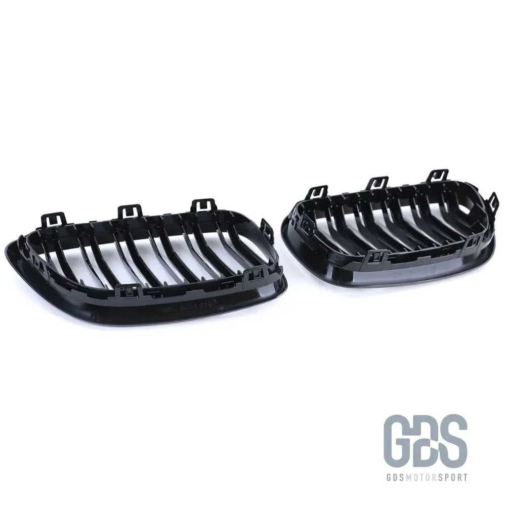 Grilles de calandre double lame noir brillant pour bmw série 2 f22 f23 - calandres