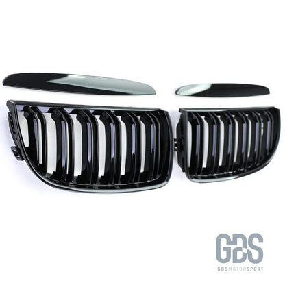 Grilles de calandre double lame noir brillant bmw série 3 e90 e91 phase 1 - calandres