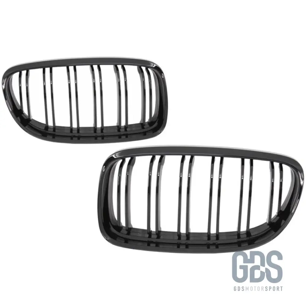 Grilles de calandre double lame noir brillant bmw série 3 e90 e91 phase 2 lci - calandres