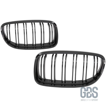 Grilles de calandre double lame noir brillant bmw série 3 e90 e91 phase 2 lci - calandres