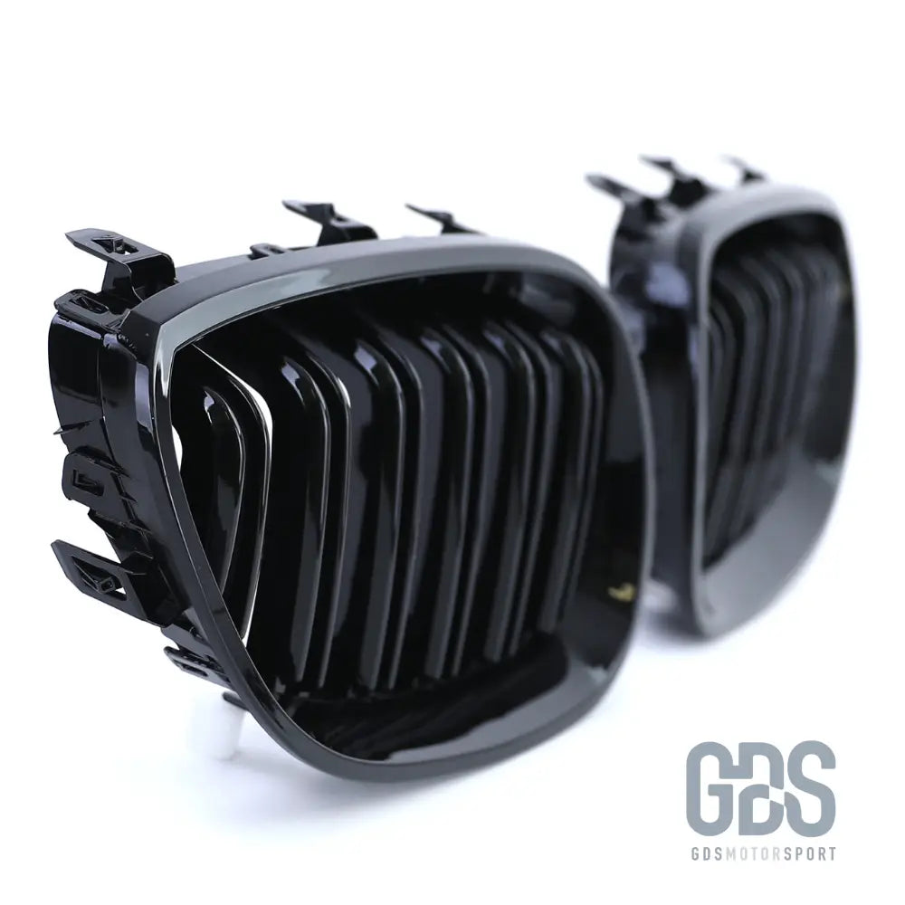 Grilles calandre double lame noir brillant bmw série 5 e60 / e61 - calandres