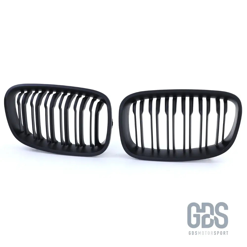 Grilles de calandre double lame noir mat bmw série 1 f20 f21 phase - calandres