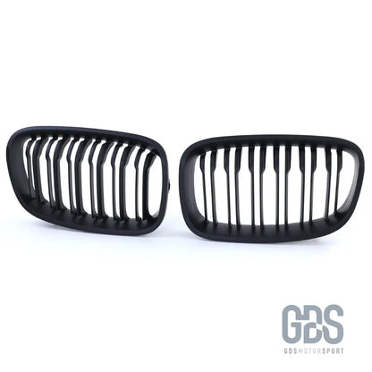 Grilles de calandre double lame noir mat bmw série 1 f20 f21 phase - calandres