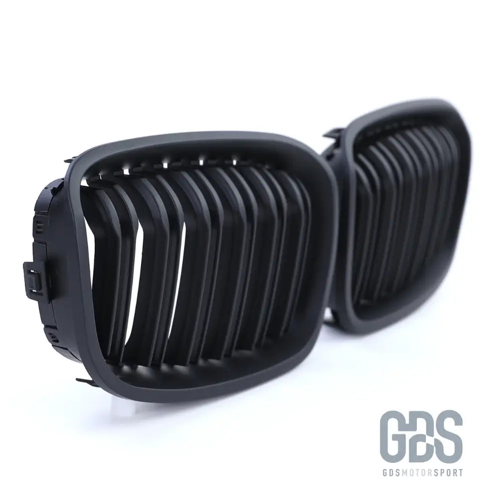 Grilles de calandre double lame noir mat bmw série 1 f20 f21 phase - calandres