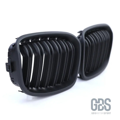 Grilles de calandre double lame noir mat bmw série 1 f20 f21 phase - calandres