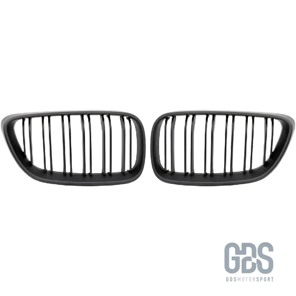 Grilles de calandre double lame noir mat pour bmw série 2 f22 f23 - calandres