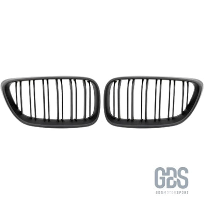 Grilles de calandre double lame noir mat pour bmw série 2 f22 f23 - calandres