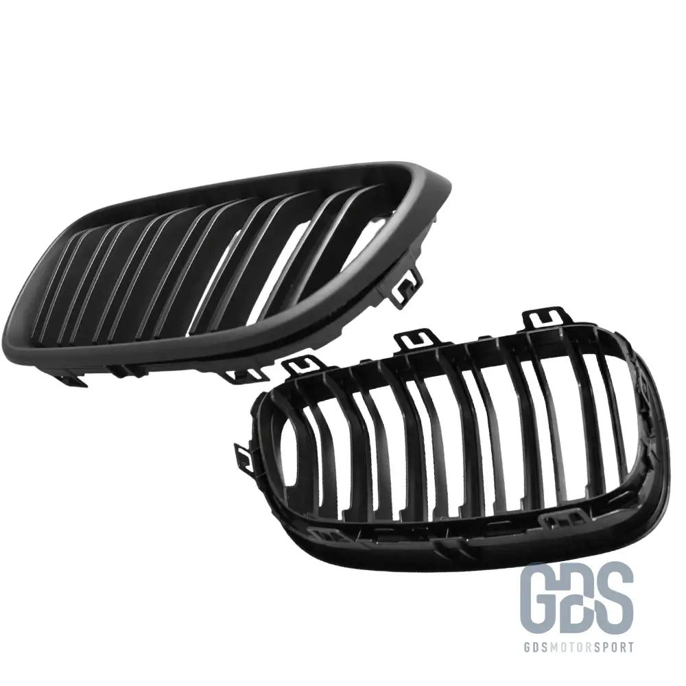 Grilles de calandre double lame noir mat pour bmw série 2 f22 f23 - calandres