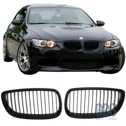 Grilles de calandre lame simple bmw série 3 e92 e93 phase 1 noir mate - calandres