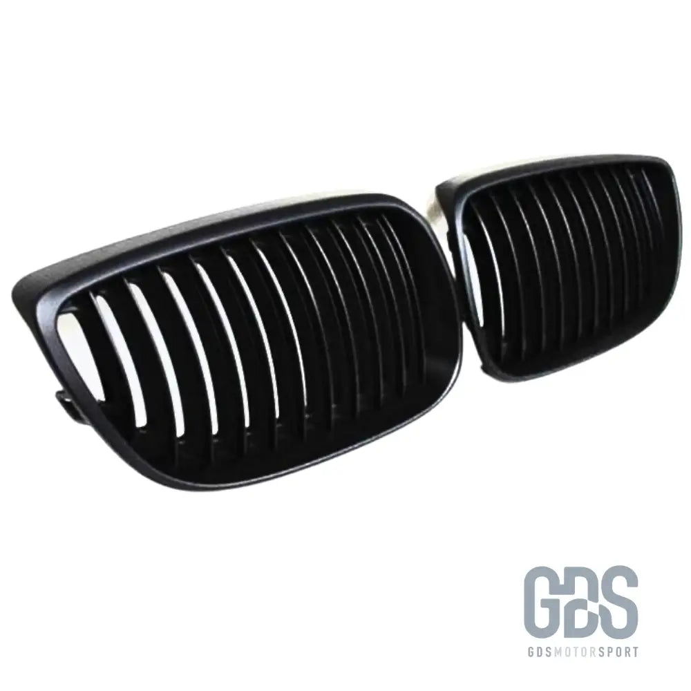 Grilles de calandre lame simple bmw série 3 e92 e93 phase 1 noir mate - calandres