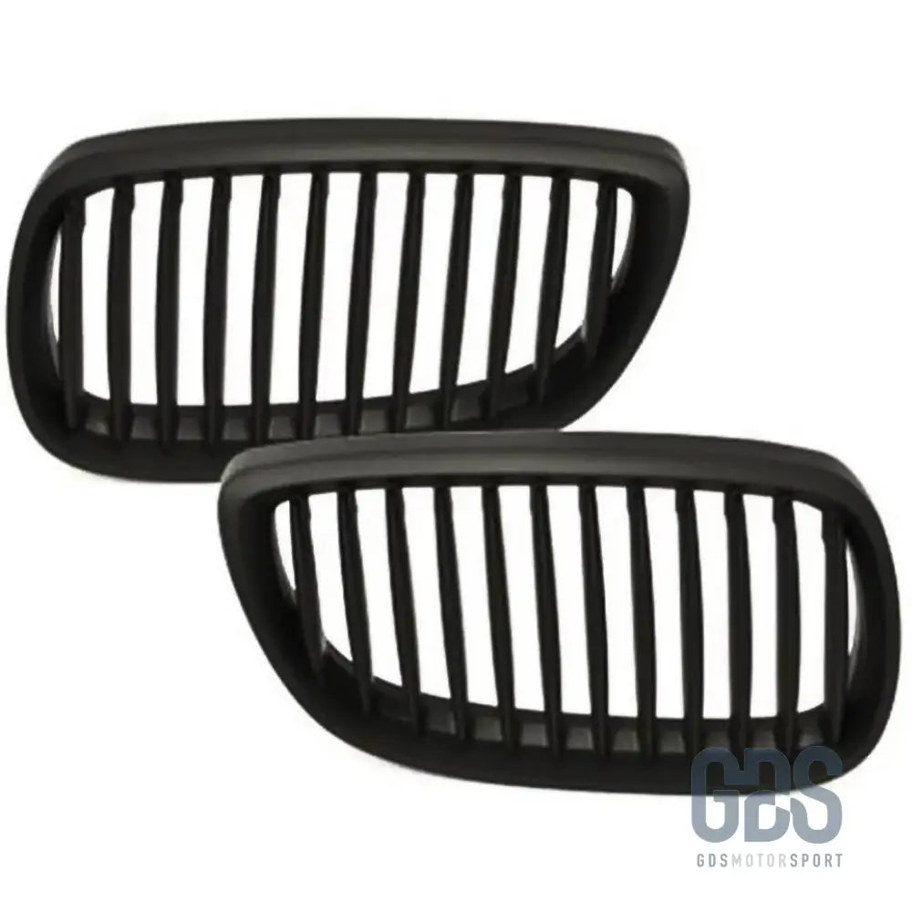 Grilles de calandre lame simple bmw série 3 e92 e93 phase 1 noir mate - calandres