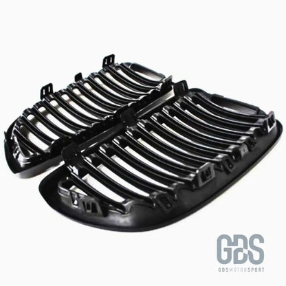 Grilles de calandre lame simple bmw série 3 e92 e93 phase 1 noir mate - calandres
