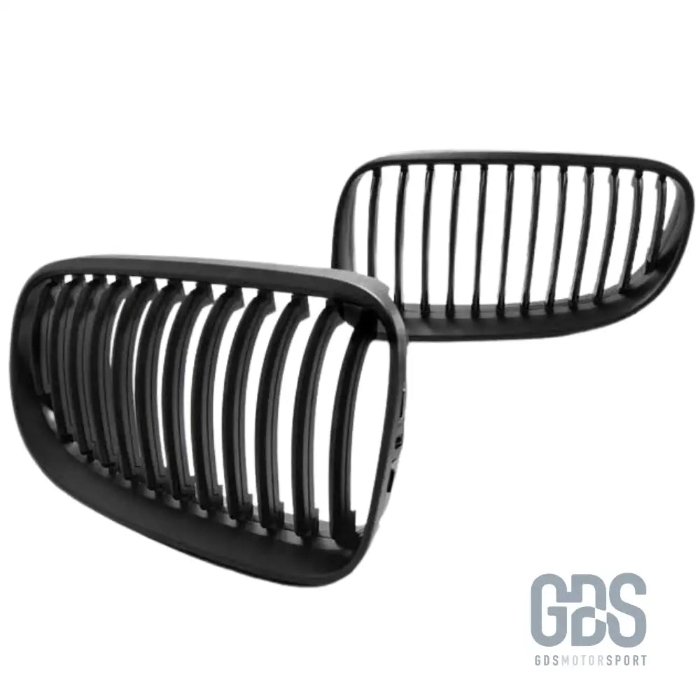 Grilles de calandre lame simple bmw série 3 e92 e93 phase 2 lci noir mate - calandres