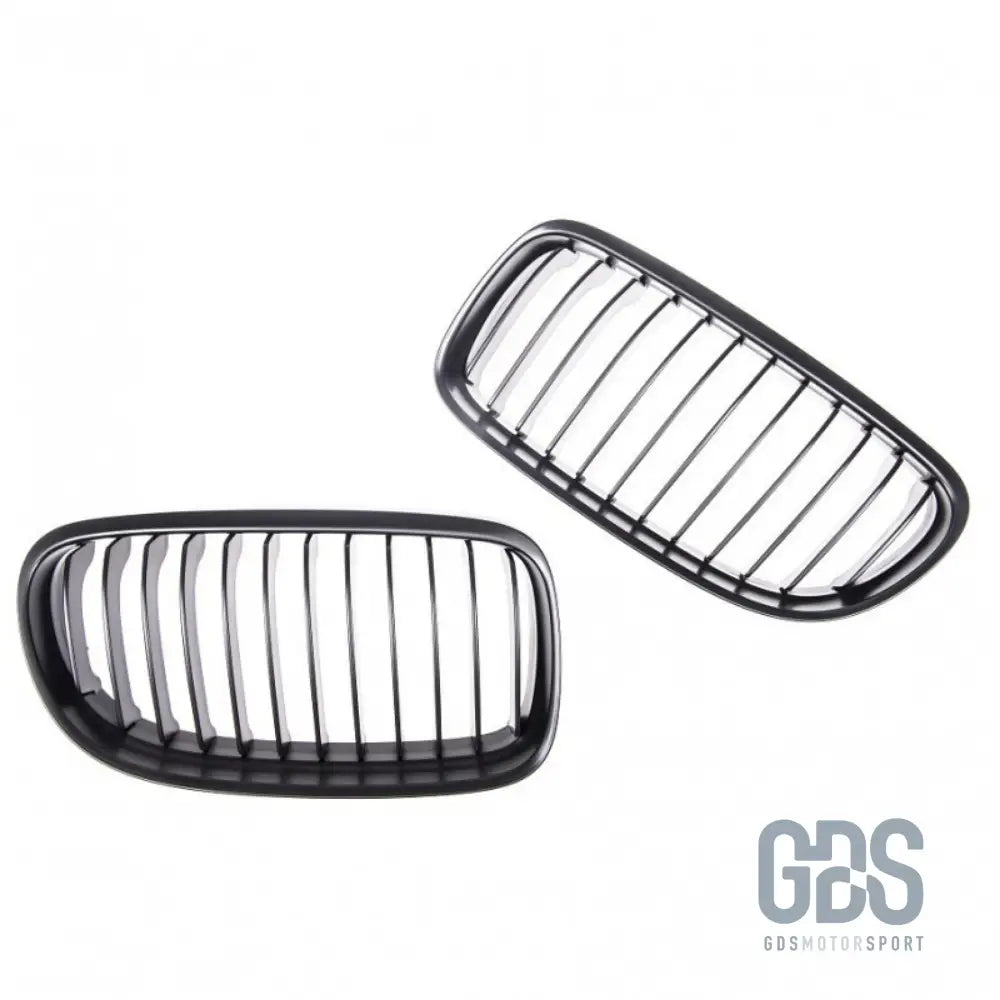 Grilles de calandre lame simple bmw série 3 e92 e93 phase 2 lci noir mate - calandres