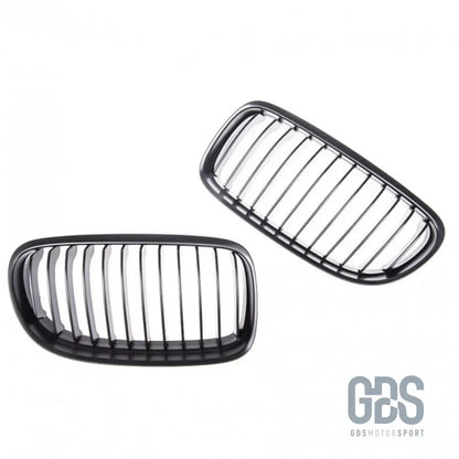Grilles de calandre lame simple bmw série 3 e92 e93 phase 2 lci noir mate - calandres