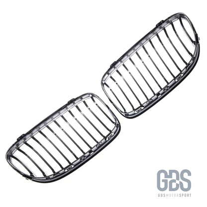 Grilles de calandre lame simple bmw série 3 e92 e93 phase 2 lci noir mate - calandres